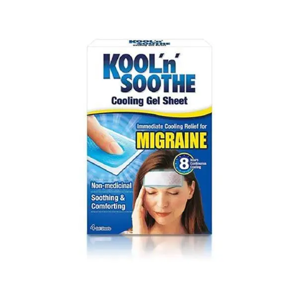 Pack of Kool 'n' Soothe cooling gel sheets from Lir Pharmacy