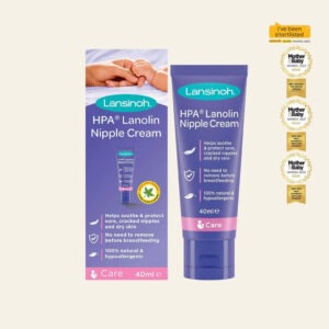 Lansinoh 40ml tube of lanolin nipple cream for breastfeeding mums