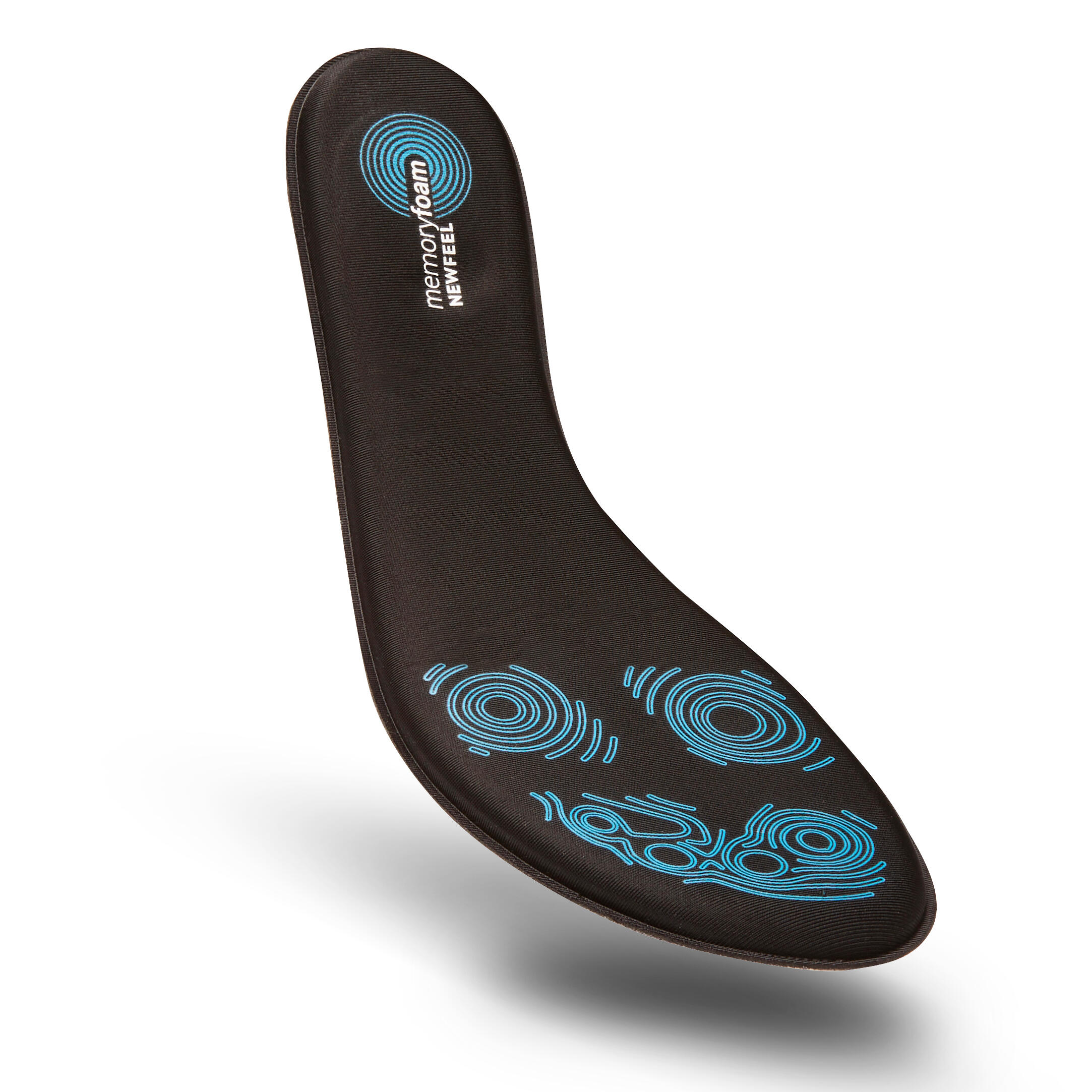 Decathlon W500 memory foam insoles shown as a pair on a plain background — view 4