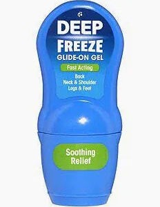Deep Freeze 50g cooling menthol gel tube with glide-on applicator head