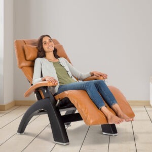 Human Touch Perfect Chair PC-420 zero gravity recliner reclined in a neutral, weightless position