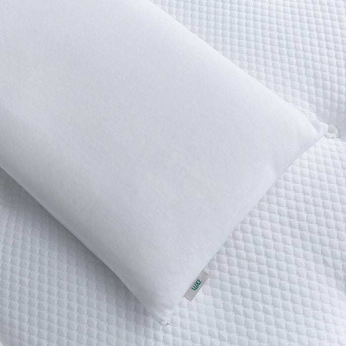 Luxe Mattresses memory foam pregnancy pillow in Double 135 x 190 cm shown on a made bed — view 3