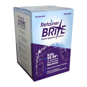 Retainer Brite Dental Appliance Cleaner box of 120 tablets by Dentsply Sirona
