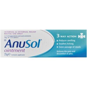 Anusol Ointment 25 g box, front