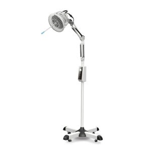 Mvolo freestanding TDP heat lamp with 14 cm mineral disc and adjustable arm