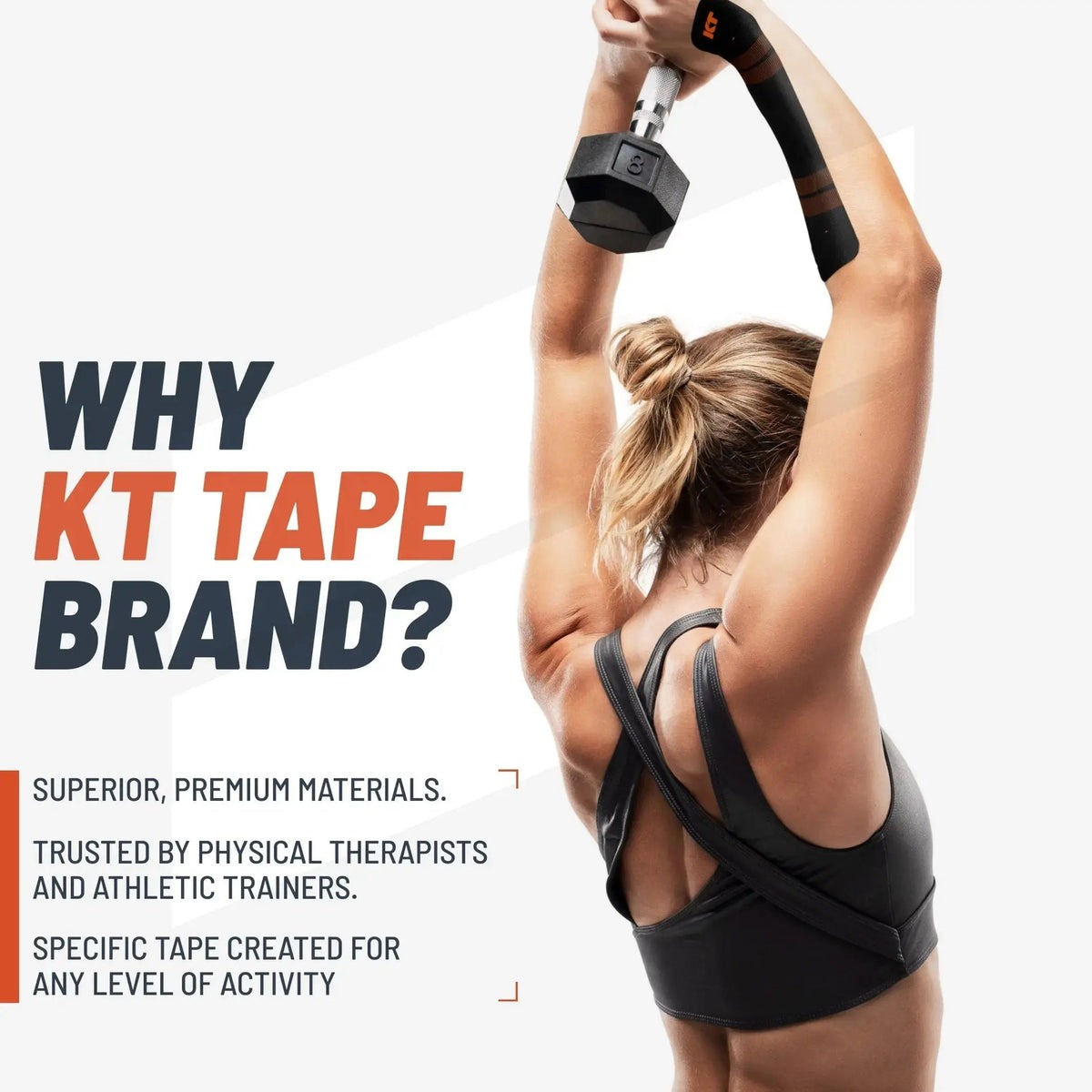 KT Tape Pro Laser Blue pack of 20 pre-cut kinesiology tape strips — view 3