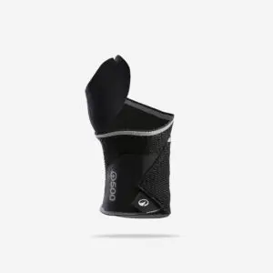 Decathlon Wrist Support 500 Level 3 — Right or Left, Smoked Black